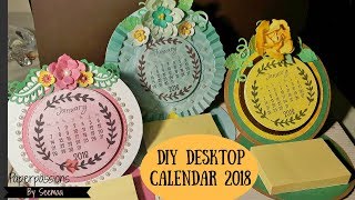 DIY Desktop calendar 2018 [upl. by Philippe780]