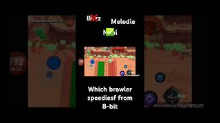 Which brawler is speediest then 8bit music funny race brawstarsmemes [upl. by Lisle]