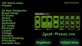 Valhalla Delay  200 Professional Quality Presets [upl. by Geithner871]