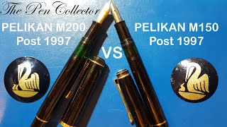 PELIKAN M150 vs PELIKAN M200 Fountain Pen Comparison [upl. by Atinas]