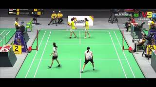 Badminton 🏸 Sukan Malaysia 🇲🇾 Sukma Melaka vs Perak rubber set [upl. by Lowry754]