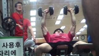 Incline Dumbbell Press 20kg [upl. by Mat904]