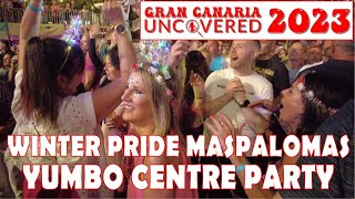 Maspalomas Winter Pride 2023 Monday Concert Party At The Yumbo 4K 60fps  Gran Canaria Uncovered [upl. by Asseram980]