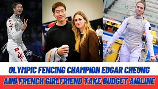 Olympic fencing champion Edgar Cheung and French girlfriend take budget airline [upl. by Ddart927]