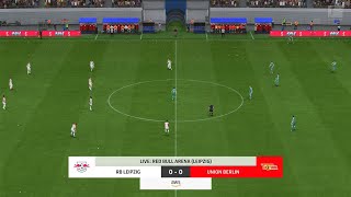 EA Sports FC 24  RB Leipzig vs Union Berlin  Red Bull Arena Leipzig  Gameplay PS5 [upl. by Dulcy836]