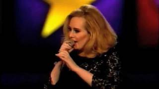 First Video Adele FLIPS the BIRD at the Brit Awards [upl. by Whetstone]