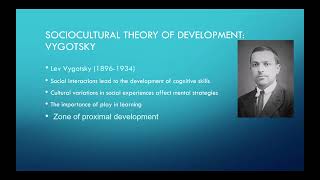 Chapter 9  Vygotskys Sociocultural Theory of Development [upl. by Nathaniel726]