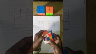 3X3 rubix cube tricks easy trick shortvideo easy cubing viralshorts [upl. by Kiraa]