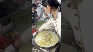 🥰 Satisfying with delicious egg pancake 🥳 streetfood satisfying satisfyingvideo [upl. by Apurk123]