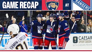 GAME HIGHLIGHTS New York Rangers vs Florida Panthers 32324 [upl. by Anirbak]