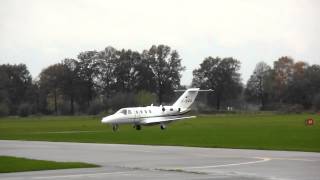 Long final landing DIBWA Cessna 525 CitationJet at Teuge Airport [upl. by Jolyn]