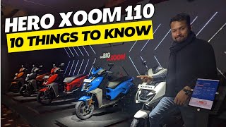 Hero Xoom 110  Price First Look Features Mileage [upl. by Drawd]