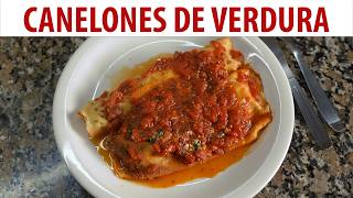 Cómo hacer canelones de verdura con panqueques [upl. by Ilrahs210]