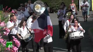 St Cricq dépôt gerbe et défilé Harmonie [upl. by Fatimah]