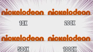 Nickelodeon Intro Logo Getting Faster [upl. by Carmena]