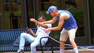 Handcuffing People Prank  RebelTV [upl. by Eckblad]