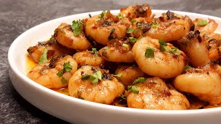 Garlic Butter Shrimp Recipe shorts [upl. by Sakiv]