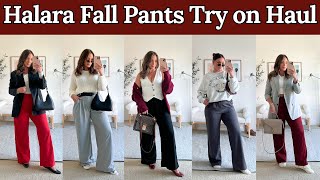 Halara Fall Pants Try on Haul  Trying the new Halara Flex Pant Fall Fashion [upl. by Lah]