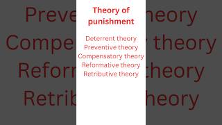 Theory of punishment in jurisprudence lawnotes llb jurisprudence tort [upl. by Asiralc]