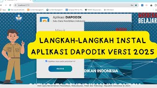 TUTORIAL INSTALL DAPODIK VERSI 2025 [upl. by Dirraj]