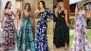 vestidos estampados para fiestas moda tendencia 2025 [upl. by Altheta]