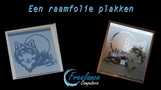 Raamfolie plakken gesneden [upl. by Aicerg]