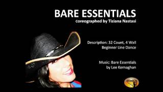 BARE ESSENTIALS by Tiziana Nastasi  Country Line Dance Beginner [upl. by Arvell]