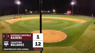 BASEBALL Cedartown Bulldogs vs Southeast Whitfield Raiders Game 2 [upl. by Nacim]