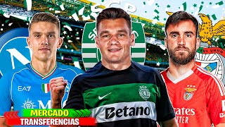 10 TRANSFERENCIAS CONFIRMADAS  RUMORES 2425 Jutglà Sporting Tagliafico Benfica Gyokeres Napoles [upl. by Im]