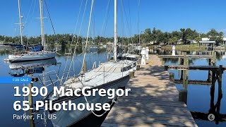 1990 MacGregor 65 Pilothouse for sale in Parker FL US [upl. by Junji]