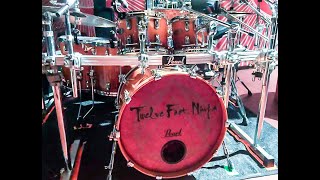 Twelve Foot Ninja LIVE GoPro Drum cam quotOne Hand Killingquot PRO AUDIO [upl. by Lacym]