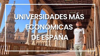 UNIVERSIDADES MÁS ECONÓMICAS DE ESPAÑA [upl. by Tory]