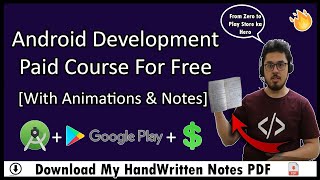 Android Development Tutorial For Beginners In Hindi With Notes 🔥 [upl. by Ientirb745]