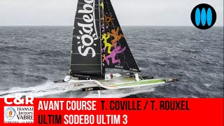 Transat Jacques Vabre 2023  Avant Course Thomas Coville  Thomas Rouxel Sodebo Ultim 3 [upl. by Furlong]