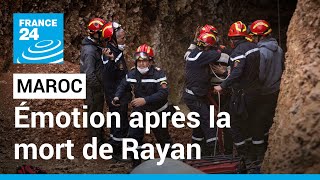 Maroc  forte émotion après la mort de Rayan le petit garçon tombé dans un puits • FRANCE 24 [upl. by Notwal202]