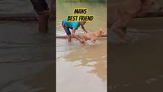 HOW THESE TRIBESMEN CROSS THE RIVER WITH HIS DOG [upl. by Lyman]