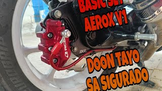 BASIC SET AEROX V1 DISC BRAKE CONVERSION HOME SERVICE STA ROSA LAGUNA [upl. by Shulman]