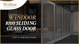 3 of 4 – WinDoor 8100 Aluminum Sliding Glass Doors – Installation Video [upl. by Akiria13]