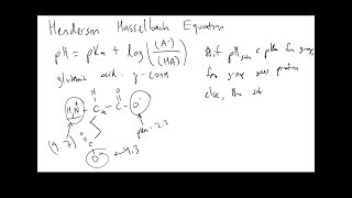 The Henderson Hasselbach Equation and Amino Acid pH Evolution [upl. by Irrek]