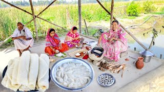 মায়ের হাতে পাটিসাপটা আর দুধপুলি পিঠা রেসিপি পুরানো দিনের ছোটবেলার কথা মনে পড়ে যায়  pitha recipe [upl. by Pontus376]