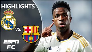 🏆 Vinicius Jr MASTERCLASS 🏆 Real Madrid vs Barcelona  Spanish Supercopa Highlights  ESPN FC [upl. by Diskson]