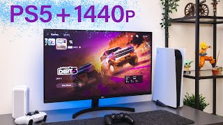 I Paired My PlayStation 5 With a 1440p Monitor  How Good Is It [upl. by Furey]