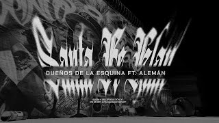 Santa Fe Klan Alemán  Dueños De La Esquina Lyric Video [upl. by Anayad]