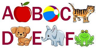 Abcdefg  Abcefg Alphabet  A for Apple B for Ball  Abcde Capital Letters  Abcde Rhymes [upl. by Garzon]