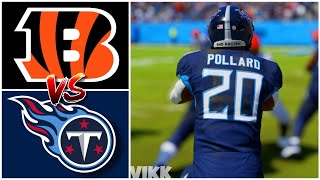 Bengals vs Titans Simulation Madden 24 Updated Rosters [upl. by Xena]