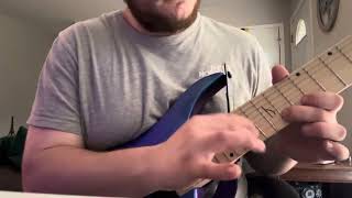 RINGS OF SATURN  THEOGONY Guitar solo cover [upl. by Horne]