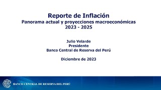 Presentación del Reporte de Inflación  Diciembre de 2023 [upl. by Myrle]