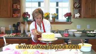 How To Make A Flower Basket Cake [upl. by Lacim]