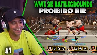 DIFÍCIL FICAR SÉRIO ASSISTINDO O CORINGA JOGANDO WWE 2K Battlegrounds [upl. by Nesyt]