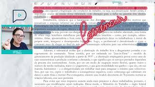 REDAÇÃO PRONTA SOBRE A UBERIZAÇÃO NO MERCADO DE TRABALHO  ENEM [upl. by Atineg]